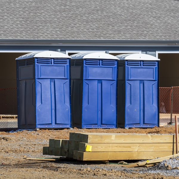 how do you ensure the portable restrooms are secure and safe from vandalism during an event in Scottville